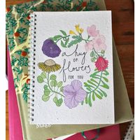 Growing Paper A hug of Flowers Notebook